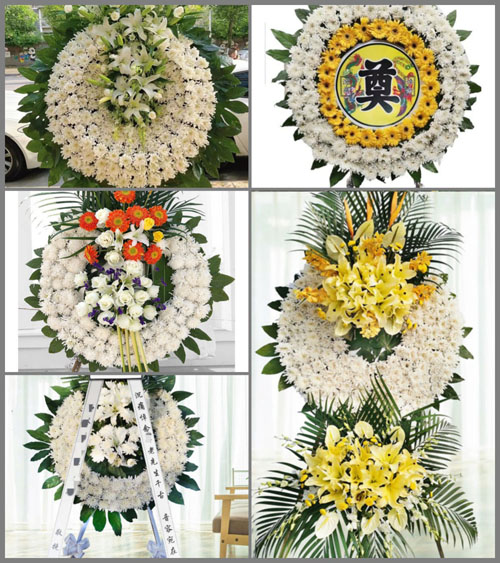 广东东莞市望牛墩镇洲涡村花圈速递
